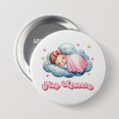 Badge Rond 7,6 Cm Reine Nap (Devant & derrière)