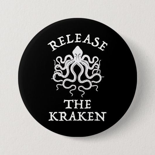 Badge Rond 7,6 Cm Relâchez Le Kraken (Devant)