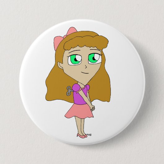 Badge Rond 7,6 Cm remonter chibi (Devant)