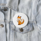 Badge Rond 7,6 Cm Renard avec coeur (En situation)