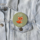 Badge Rond 7,6 Cm Renard zéro donné (En situation)