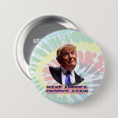 Badge Rond 7,6 Cm Rendre l'Amérique Super à nouveau bouton Cravate-D (Devant & derrière)