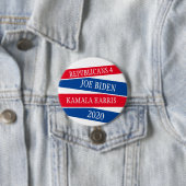 Badge Rond 7,6 Cm Républicains pour Joe Biden et Kamala Harris 2020  (En situation)