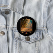 Badge Rond 7,6 Cm République dominicaine (En situation)