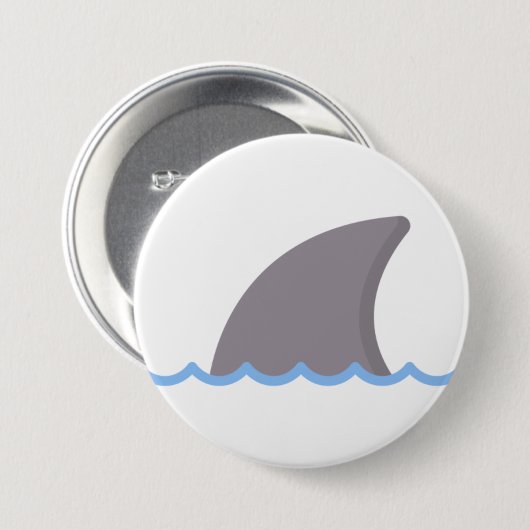Badge Rond 7,6 Cm requin (Devant & derrière)