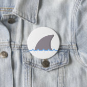 Badge Rond 7,6 Cm requin (En situation)