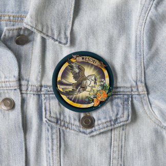 Badge Rond 7,6 Cm Resist State Bird Florida Mockingbird