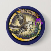 Badge Rond 7,6 Cm Resist State Bird Tennessee Mockingbird (Devant)