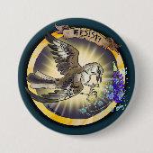 Badge Rond 7,6 Cm Resist State Bird Texas Mockingbird (Devant)