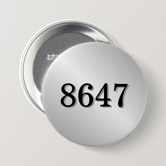 Badge Rond 7,6 Cm Résistance simple 8647 (Devant & derrière)