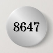 Badge Rond 7,6 Cm Résistance simple 8647 (Devant)