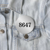 Badge Rond 7,6 Cm Résistance simple 8647 (En situation)