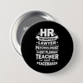 Badge Rond 7,6 Cm Ressources humaines Fières (Devant & derrière)