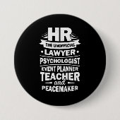 Badge Rond 7,6 Cm Ressources humaines Fières (Devant)