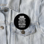 Badge Rond 7,6 Cm Ressources humaines Fières (En situation)