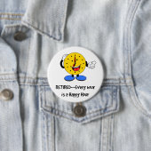 Badge Rond 7,6 Cm Retraité—Chaque heure est une heure heureuse (horl (En situation)
