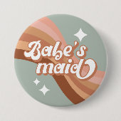 Badge Rond 7,6 Cm Retro Babesmaid Pin (Devant)