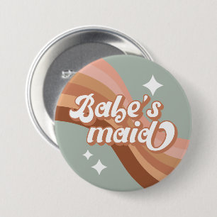 Badge Rond 7,6 Cm Retro Babesmaid Pin