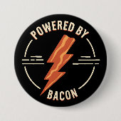 Badge Rond 7,6 Cm Retro Bacon Lover Drôle Conception alimentaire ave (Devant)