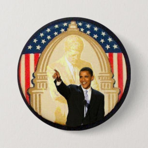 Badge Rond 7,6 Cm Rétro bouton de style d'OBama/JFK
