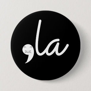 Badge Rond 7,6 Cm Retro Cat Comma La Kamala Harris Pour Président 24