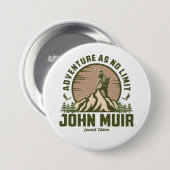 Badge Rond 7,6 Cm Retro John Muir Hike (Devant & derrière)