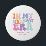 Badge Rond 7,6 Cm Retro pastel coloré époque d'anniversaire moderne<br><div class="desc">Retro pastel coloré moderne minimaliste funky style de fête d'anniversaire,  bouton de faveur.</div>