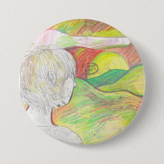 Badge Rond 7,6 Cm Reviennent le Pin de | (Devant)