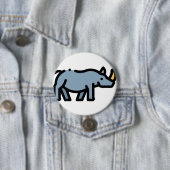 Badge Rond 7,6 Cm Rhino (En situation)