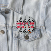 Badge Rond 7,6 Cm Rien mais triple (En situation)