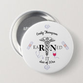 Badge Rond 7,6 Cm RN Gagné (Devant & derrière)