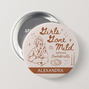 Badge Rond 7,6 Cm Robe de chambre de Spa pour enterrement de vie de 