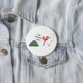 Badge Rond 7,6 Cm Rock, Papier, Ciseaux (En situation)