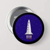 Badge Rond 7,6 Cm Rocket Science (Devant & derrière)