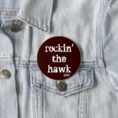 Badge Rond 7,6 Cm Rockin le faucon (En situation)