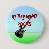 Badge Rond 7,6 Cm Rocks de retraite (Devant)