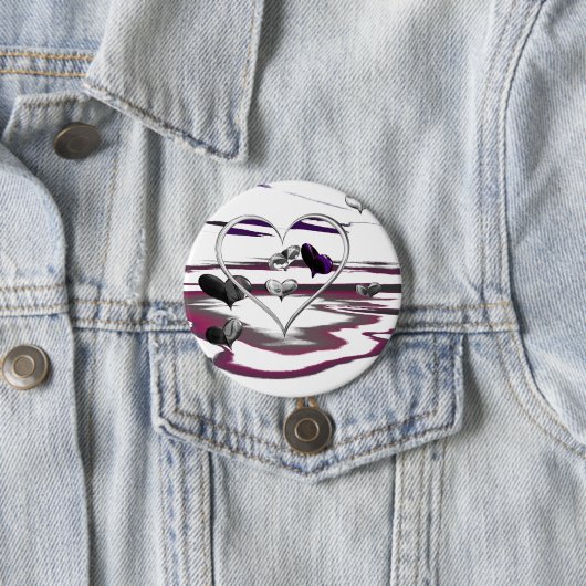 Badge Rond 7,6 Cm Romance futuriste (En situation)
