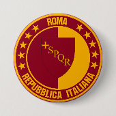 Badge Rond 7,6 Cm Rome (Devant)