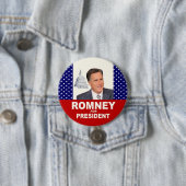 Badge Rond 7,6 Cm Romney pour le président (En situation)