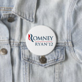 Badge Rond 7,6 Cm Romney Ryan 2012 (En situation)
