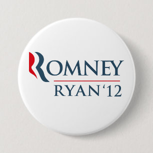 Badge Rond 7,6 Cm Romney Ryan 2012