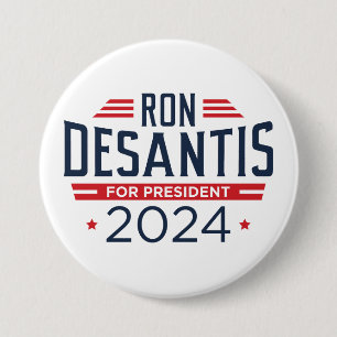 Badge Rond 7,6 Cm Ron DeSantis Pour Président 2024