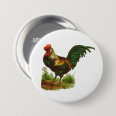 Badge Rond 7,6 Cm Rooster (Devant & derrière)