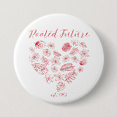 Badge Rond 7,6 Cm Rooted Future est 1965 (Devant)