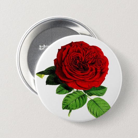 Badge Rond 7,6 Cm Rose (Devant & derrière)