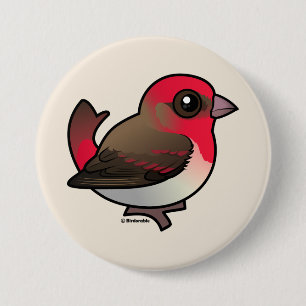 Badge Rond 7,6 Cm Rosefinch