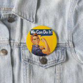 Badge Rond 7,6 Cm Rosie le Riveter "Nous pouvons le faire" (En situation)