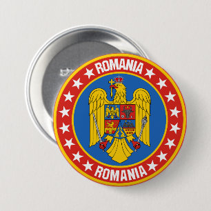 Badge Rond 7,6 Cm Roumanie