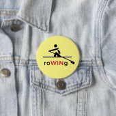 Badge Rond 7,6 Cm RoWINg Jaune de motivation (En situation)