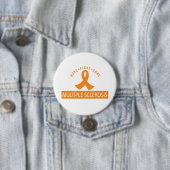 Badge Rond 7,6 Cm Ruban d'orange de milliseconde de traitement de (En situation)